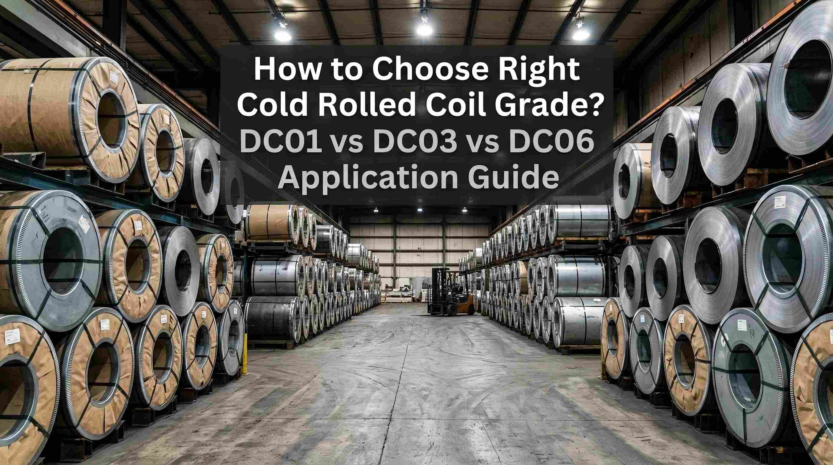 Düzgün soyuq haddelenmiş rulon dərəcəsini necə seçmək olar? DC01 vs DC03 vs DC06 Tətbiq Bələdçisi